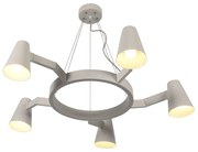 Sivé závesné svietidlo Biarritz – it's about RoMi