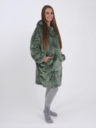 Baránková mikina mikroplyš – Laura olivová veľkosť M