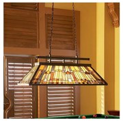 Elstead QZ-INGLENOOK-ISLE - Závesný luster na reťazi Tiffany INGLENOOK 3xE27/100W/230V