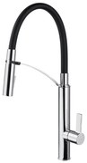 Deante BGB_B720 - Kuchynská batéria GERBERA čierna/chróm s flexibilným ramienkom