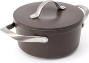 Elmich Nepriľnavý keramický hrniec Zen Ø 18 cm – hnedá