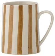 Bloomingville Kameninový hrnček Begonia Brown 440 ml