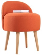 Taburet NIKI Ø 46 cm, oranžový