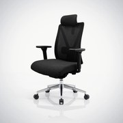 Ergonomická kancelárska stolička čierna so sieťovinou VECTOR