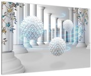 Abstraktný obraz v antickom štýle (90x60 cm)