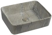 Sapho Sapho, DALMA keramické umývadlo 48x13x38 cm, grigio, MM513