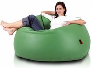 INTERMEDIC SK - Sedací vak MAXI 140x70 cm | extra veľký vak na sedenie a ležanie, 570 l Farba: E09 - Zelená tmavá (ekokoža)