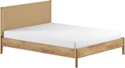 Dvojlôžková posteľ z dubového dreva bez roštu 160x200 cm v prírodnej farbe Olive Rope – Vipack