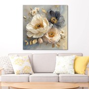 DUBLEZ | Drevený obraz kvetov - Pivonky