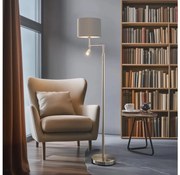 Eglo - LED Stojacia lampa TUNJA 1xE27/60W/230V + LED/2,1W pr. 30 cm chróm/taupe