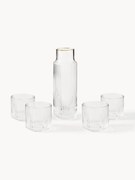 Ručne fúkaná karafa's pohármi na vodu Aleo