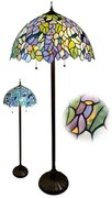 Stojaca lampa luxus Tiffany vitráž Ø50*160 AMAZONIT Chain