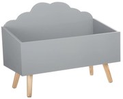 Sivý box na hračky CLOUD
