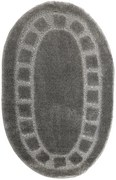 Kúpeľňový koberček OCEAN sivý ovál