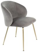 Stolička Ganta Gold šedá