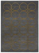 Kusový koberec Emerald 1010 grey and gold, 80x150, šedá, chodba / predsieň, Dywany Łuszczów