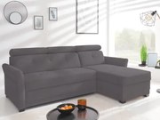 Rohová sedacia súprava Parris, tmavo šedá tkanina, pravý roh%