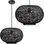 Toolight Toolight, stropné svietidlo 40cm 1xE27 APP1321-1CP, čierna, OSW-02695