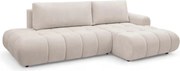 Rozkladacia rohová sedačka Lutario L II pravá - béžová hydrofóbna pletenina Venice 2026
