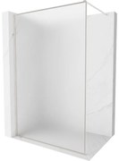 Mexen, Mexen Kioto-XF sprchová stena s rámom 60 x 202 cm, matná 10 mm, matný nikel - 800-060-104-97-30-X