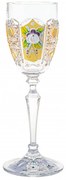 Zlatý brúsený pohár, Royal Crystal, 95 ml, 6 ks
