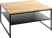 XXXLutz KONFERENČNÝ STOLÍK, čierna, farba duba, drevo, kov, 70/70/40 cm - Stolíky do obývačky - 001931103207