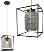 Toolight Toolight, stropné svietidlo 1xE27 APP1265-CP, čierna-zlatá, OSW-02422