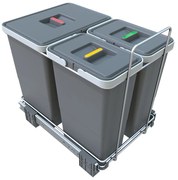 Plastový odpadkový kôš na triedený odpad/vstavaný 18 + 8 + 8 l Ecofil - Elletipi