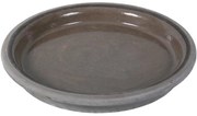 Podmiska pod kvetináč DISKO keramická čadičový melír d32cm