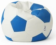 Sedací vak futbalová lopta bielomodrá EMI