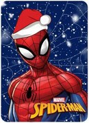 Vianočná fleecová deka Spiderman - MARVEL - 100 x 140 cm