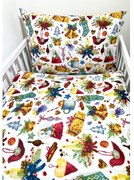 INTERMEDIC SK Vianočná posteľná obliečka do postieľky Christmas Toy 90x130/45x65 cm