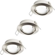 Eglo 31692 - SADA 3x LED podhľadových svietidiel TEDO 1xGU10/5W/230V