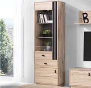 Vysoká vitrína Ancona, dub estana/antracit%