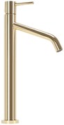 Rea Level, vysoká umývadlová batéria h-345, zlatá lesklá, REA-B2045