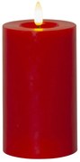 STAR TRADING LED sviečka Flamme Flow Pillar Red 15 cm