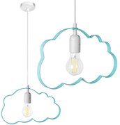Toolight CLOUD, závesné svietidlo 1xE27, svetlá jasná modrá, OSW-00453
