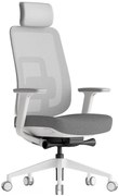 KREDE Kancelárska stolička K42 WHITE šedá
