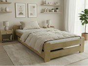 Posteľ Emily 90 x 200 cm, borovica Rošt: S lamelovým roštom, Matrac: Bez matraca