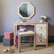 furniture-nabytek.cz - Rustikálny písací stôl z mangového dreva 130x76x70