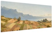 Obraz - Alexandre Calame, Swiss Landscape, reprodukcia (120x50 cm)