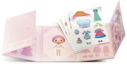 Djeco Znovuodlepiteľné samolepky: Tinyly Miss Lilypink