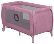 Lionelo - Cestovná postieľka STEFI PLUS Ružová magnólia