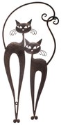 Hnedá dekorácia na stenu Dakls Cats II