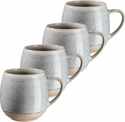 Mäser Súprava hrnčekov 4 ks AQUATA – 355 ml, sivá, 355 ml