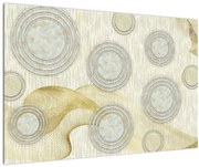Obraz - Abstrakcia, mramorové kruhy (90x60 cm)