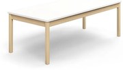 Stôl DECIBEL, 1800x800x590 mm, akustický HPL - biela