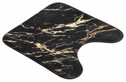 Čierna/v zlatej farbe kúpeľňová predložka 45x45 cm Aquamarbre – douceur d'intérieur