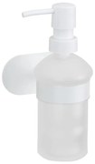 Biely samodržiaci sklenený dávkovač mydla 200 ml Orea – Wenko