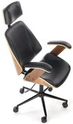 Kancelárske kreslo Ignazio orech/čierna